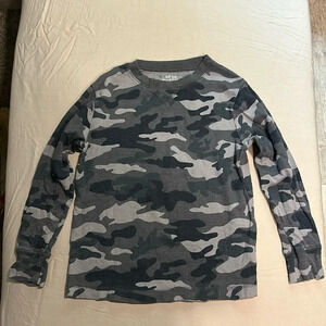 The Children’s‎ Place Boys Grey Camo Long Sleeve Thermal Shirt Small 5/6